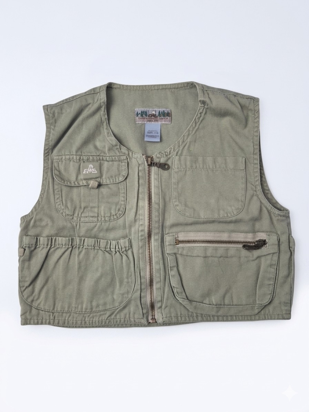 Vintage 90s EMS Kids Utility Cargo Vest Gorpcore Size 7 8